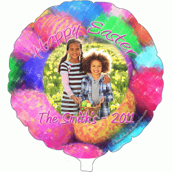 Easter Egg Pastels Photo Balloon