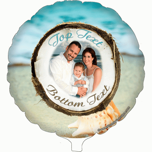 Coconut Beach Photo Balloon