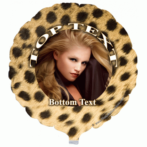 Cheetah Print Photo Balloon