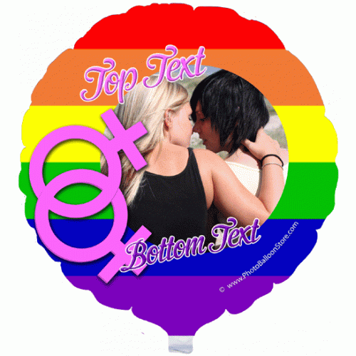 Gay Pride - Female Photo Balloon