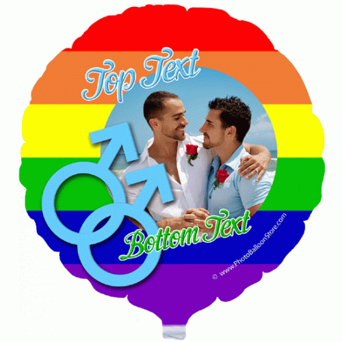 Gay Pride - Male Photo Balloon