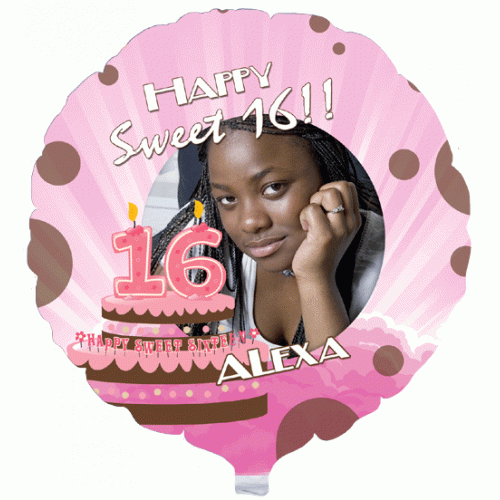 Sweet 16 Birthday Photo Balloon