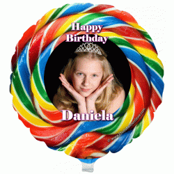 Birthday Candy Photo Balloon
